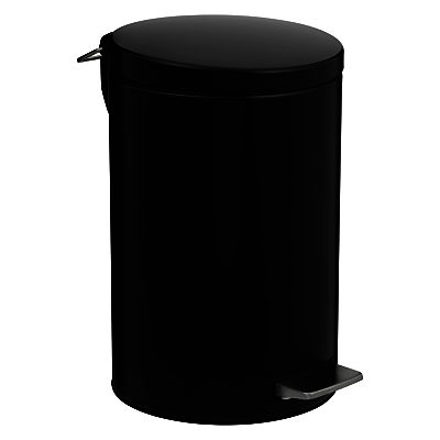 Brabantia Pedal Bin, Matt Black, 12L